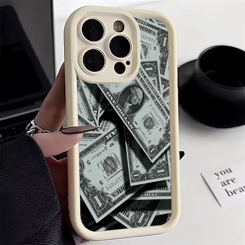 Banknote Design Silicone Case For iPhone