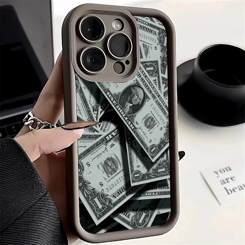 Banknote Design Silicone Case For iPhone