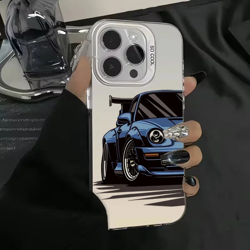 Fashionable Car Print Anti-Drop Phone Case for iPhone