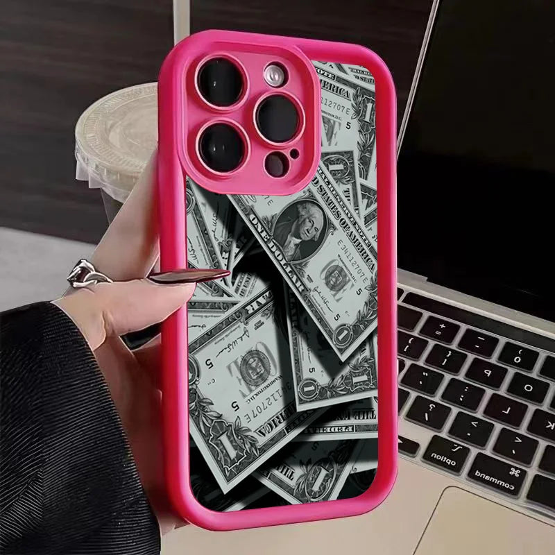 Banknote Design Silicone Case For iPhone