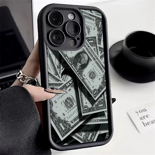 Banknote Design Silicone Case For iPhone