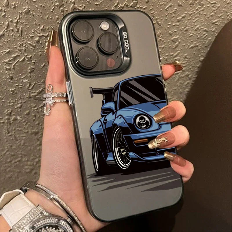 Fashionable Car Print Anti-Drop Phone Case for iPhone